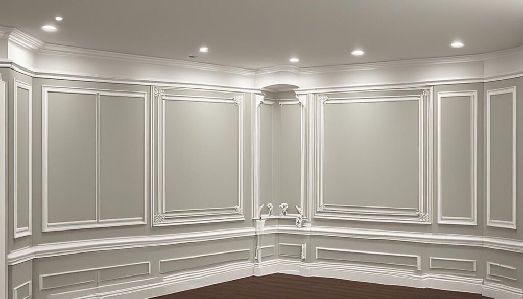 Wall molding installation