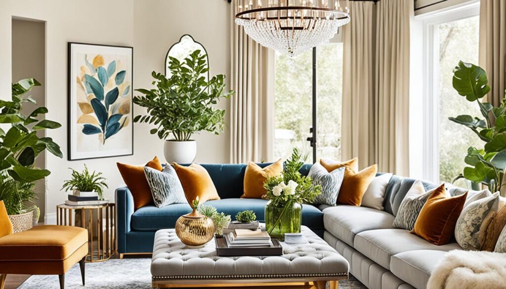 living room home staging