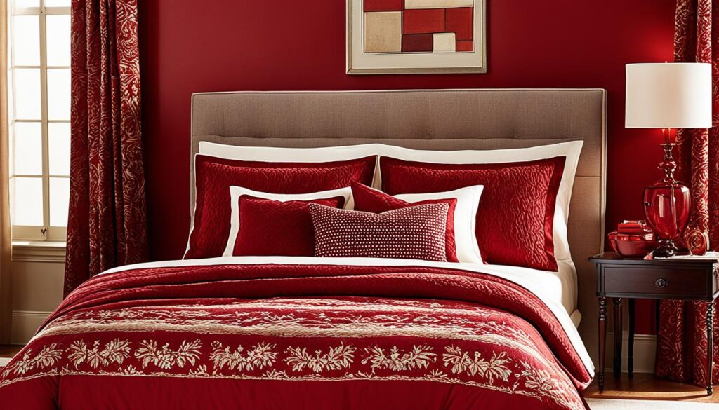 red bedroom